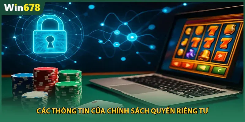 Các thông tin của chính sách quyền riêng tư